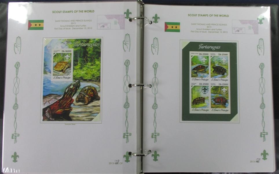 Worldwide Scouts on Stamps Collection, 2007//2016 (Est $600-800)
