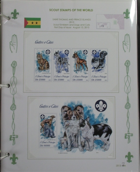 Worldwide Scouts on Stamps Collection, 2007//2016 (Est $600-800)
