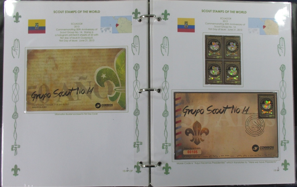Worldwide Scouts on Stamps Collection, 2007//2016 (Est $600-800)