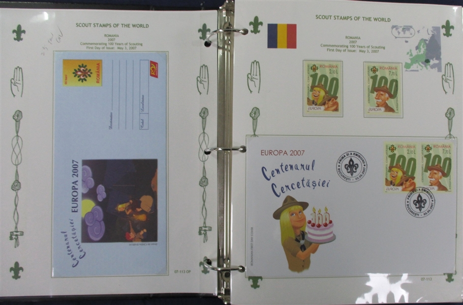 Worldwide Scouts on Stamps Collection, 2007//2016 (Est $600-800)