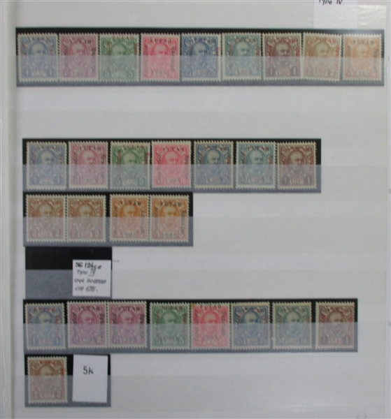 Montenegro Specialized Collection in Stockbook 1902-1906 (Est $800-1000)