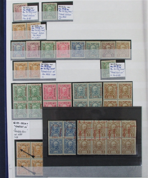 Montenegro Specialized Collection in Stockbook 1902-1906 (Est $800-1000)