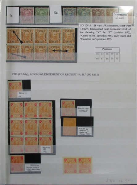 Montenegro Specialized Collection in Stockbook 1902-1906 (Est $800-1000)