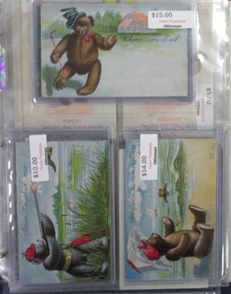 Teddy Bear Postcards I (Est $250-300)