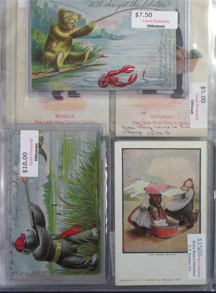 Teddy Bear Postcards I (Est $250-300)