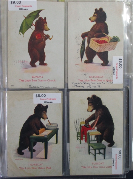 Teddy Bear Postcards I (Est $250-300)