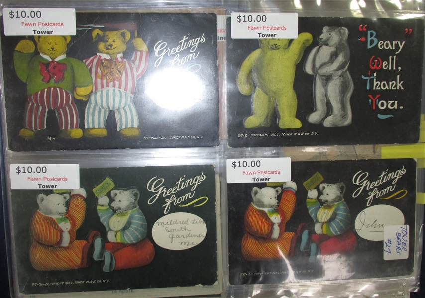 Teddy Bear Postcards I (Est $250-300)