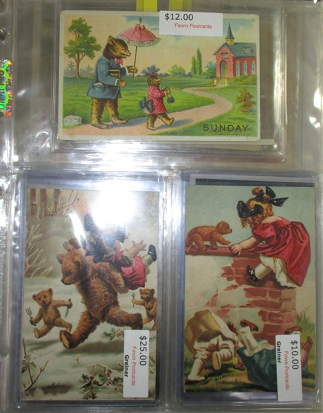 Teddy Bear Postcards I (Est $250-300)