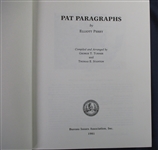 PAT Paragraphs by Elliott Perry (Est $20-25)