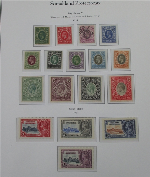 Somaliland Protectorate Collection on Palo Hingeless Pages (Est $250-350)