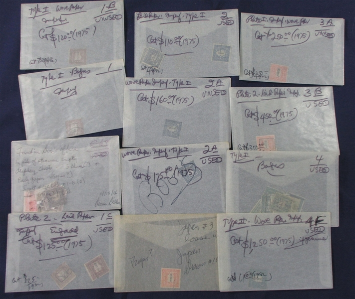 Japan - Large Accumulation in Glassines (Est $4000-5000)