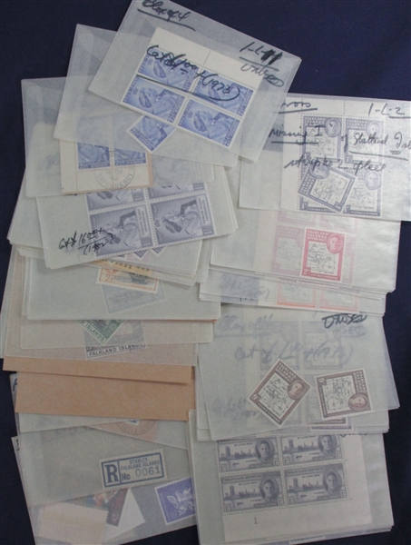 Falkland Islands Accumulation in Glassines (Est $300-400)