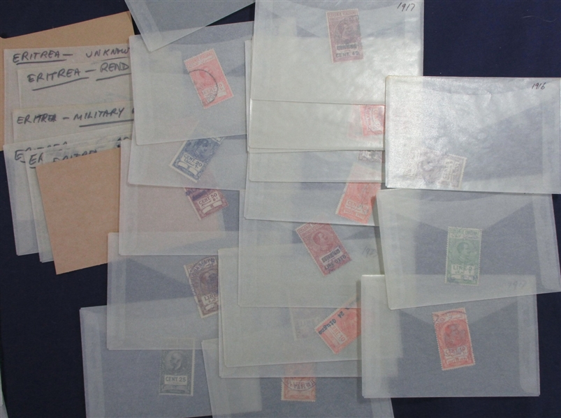 Eritrea Accumulation in Glassines (Est $200-250)