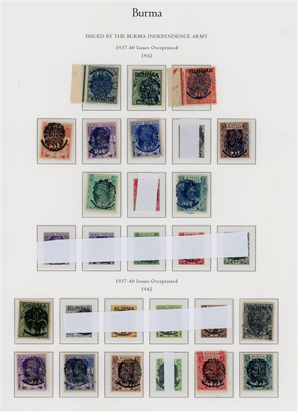 Burma Under Japanese Occupation Collection (Est $600-750)