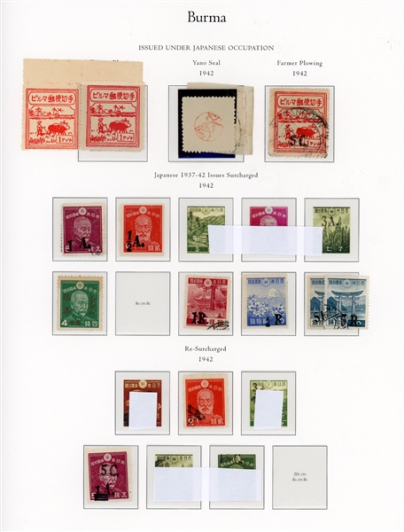 Burma Under Japanese Occupation Collection (Est $600-750)