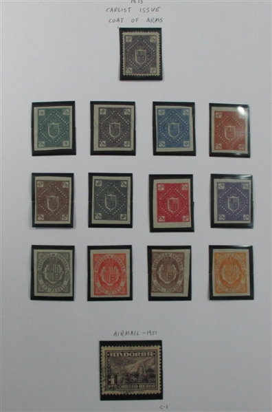 Spanish Andorra Collection in Davo Album to 2009 (Est $200-300)