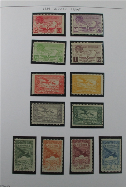 Spanish Andorra Collection in Davo Album to 2009 (Est $200-300)