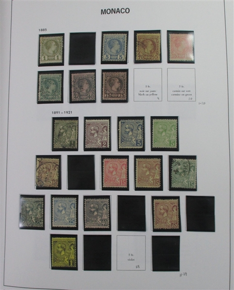 Monaco Collection in 2 Davo Albums (Est $1000-1500)