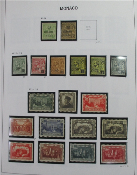 Monaco Collection in 2 Davo Albums (Est $1000-1500)