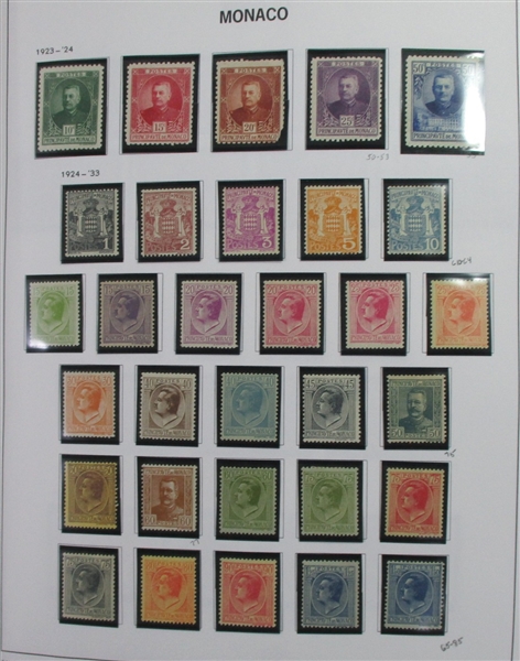 Monaco Collection in 2 Davo Albums (Est $1000-1500)