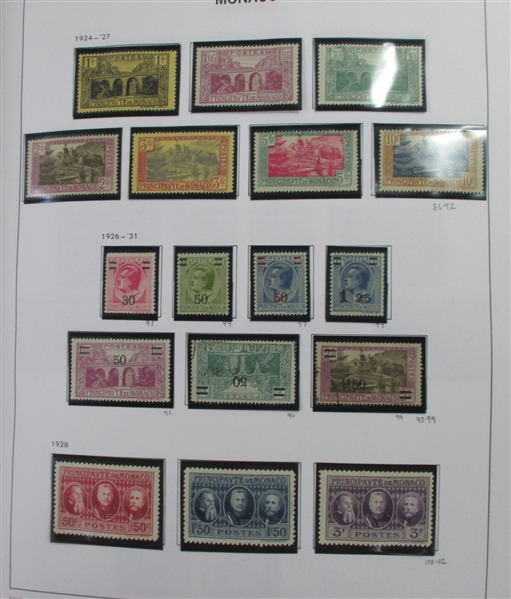 Monaco Collection in 2 Davo Albums (Est $1000-1500)
