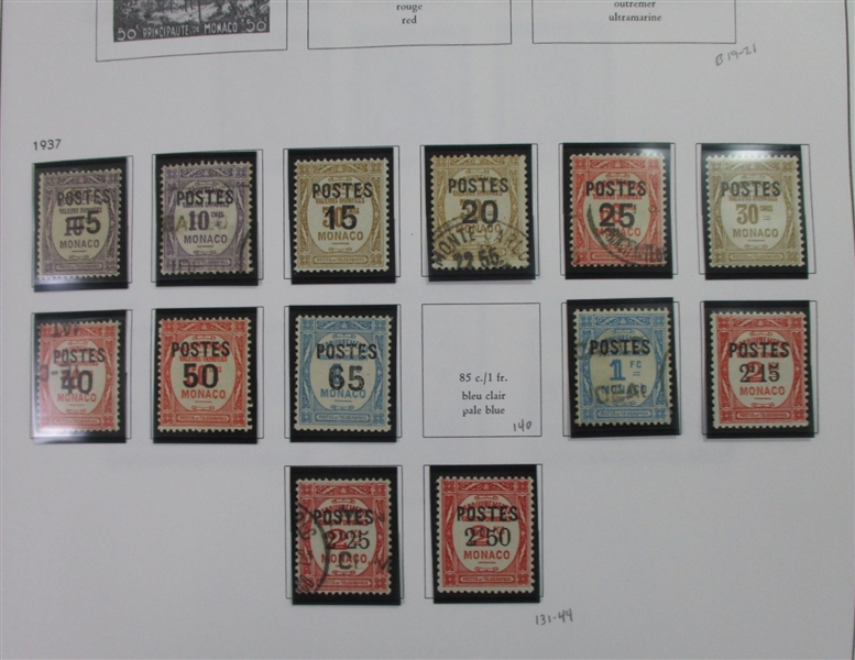 Monaco Collection in 2 Davo Albums (Est $1000-1500)