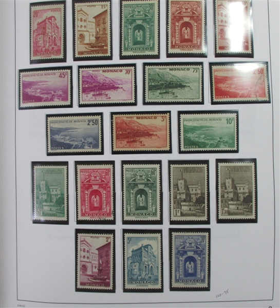 Monaco Collection in 2 Davo Albums (Est $1000-1500)