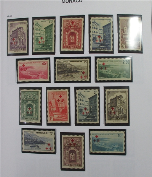 Monaco Collection in 2 Davo Albums (Est $1000-1500)
