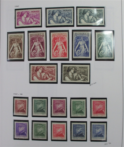 Monaco Collection in 2 Davo Albums (Est $1000-1500)