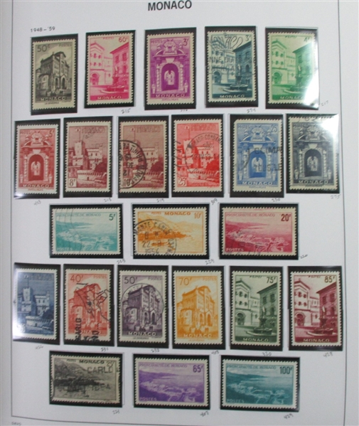 Monaco Collection in 2 Davo Albums (Est $1000-1500)
