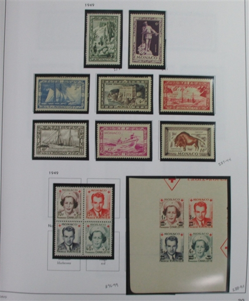 Monaco Collection in 2 Davo Albums (Est $1000-1500)