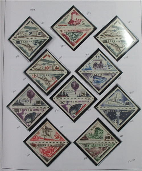 Monaco Collection in 2 Davo Albums (Est $1000-1500)
