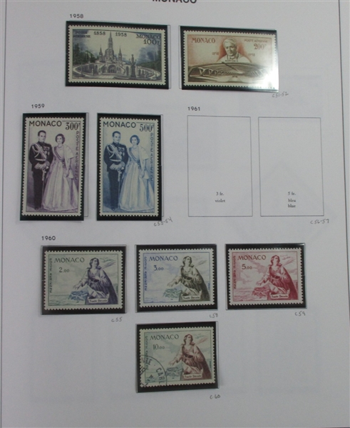 Monaco Collection in 2 Davo Albums (Est $1000-1500)