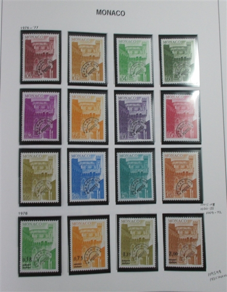Monaco Collection in 2 Davo Albums (Est $1000-1500)