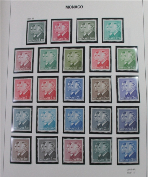 Monaco Collection in 2 Davo Albums (Est $1000-1500)