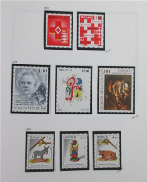 Monaco Collection in 2 Davo Albums (Est $1000-1500)