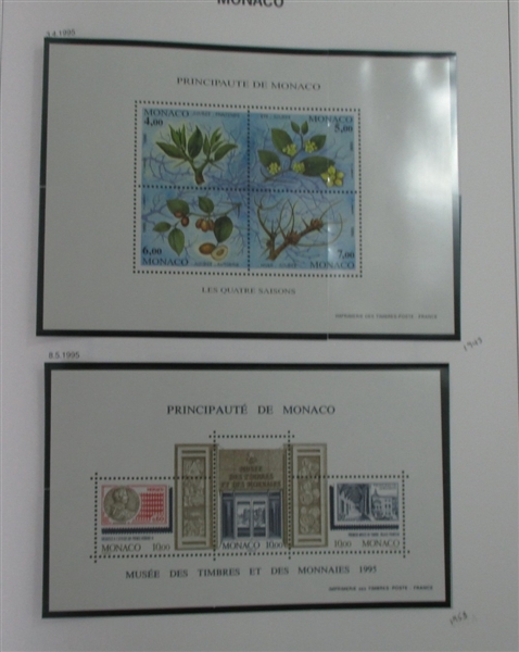 Monaco Collection in 2 Davo Albums (Est $1000-1500)
