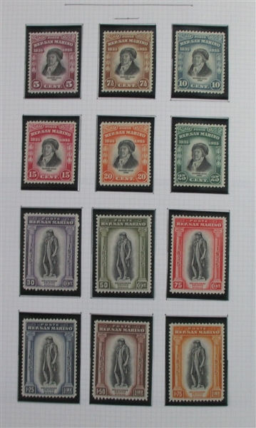 San Marino Collection to 1999 in 2 Davo Albums (Est $700-800)