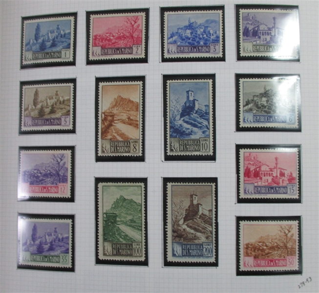San Marino Collection to 1999 in 2 Davo Albums (Est $700-800)