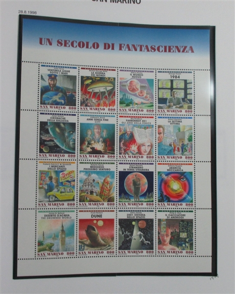 San Marino Collection to 1999 in 2 Davo Albums (Est $700-800)