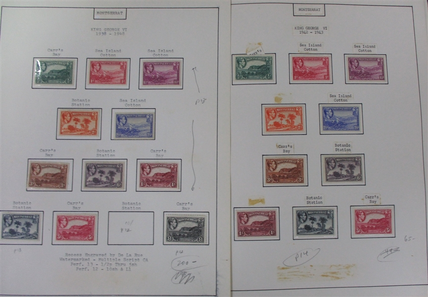 Montserrat - Collection/Accumulation to early 1970s (Est $500-600)