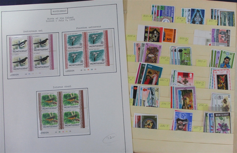 Montserrat - Collection/Accumulation to early 1970s (Est $500-600)