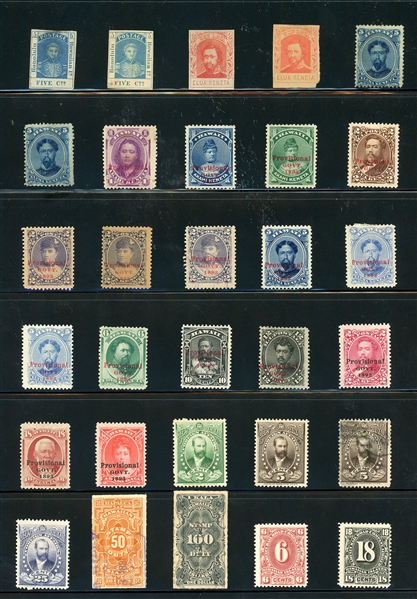 Hawaii  Regular, Officials, Revenues and Railroad Issues (Est $200-$300)