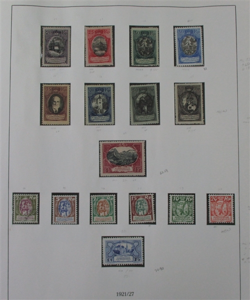 Liechtenstein Strong Collection to 1999 (Est $900-1100)