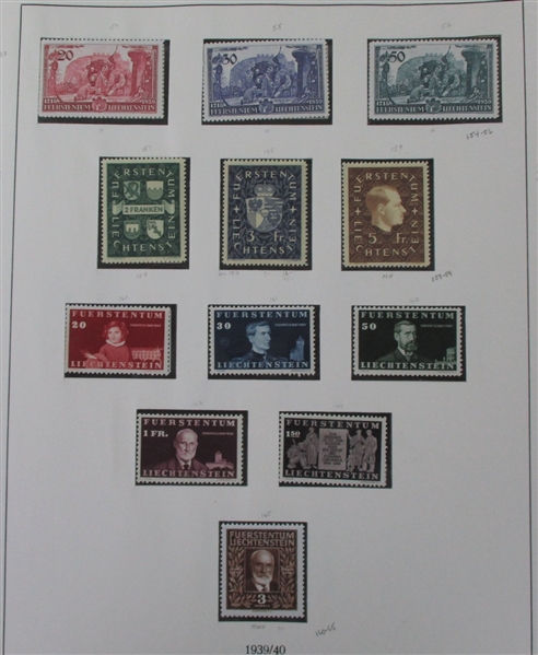 Liechtenstein Strong Collection to 1999 (Est $900-1100)