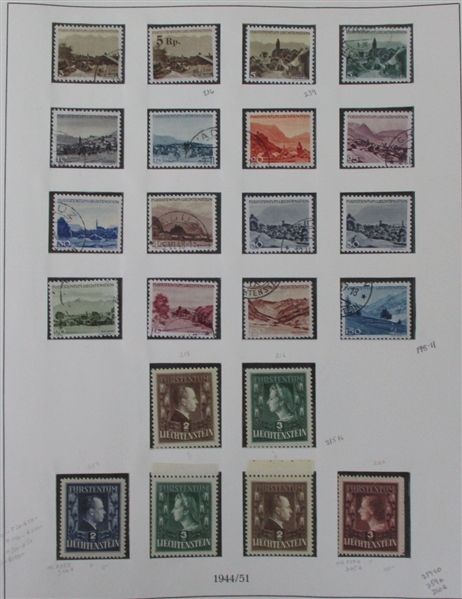 Liechtenstein Strong Collection to 1999 (Est $900-1100)