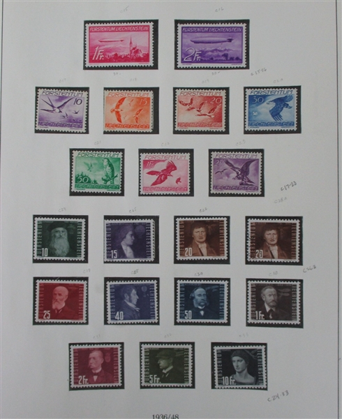 Liechtenstein Strong Collection to 1999 (Est $900-1100)