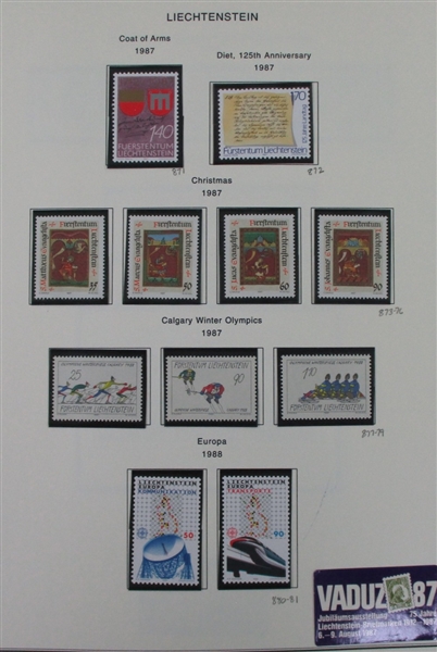 Liechtenstein Strong Collection to 1999 (Est $900-1100)
