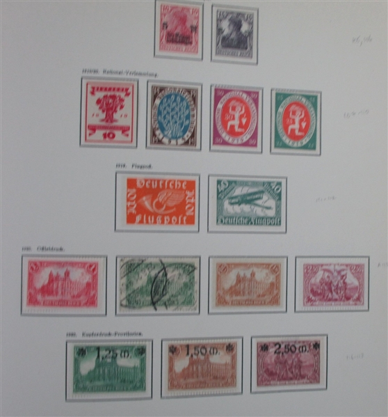 Germany Post WWI Weimar Period Collection and 1948-51 Historical Building Series Study (Est $300-$400)