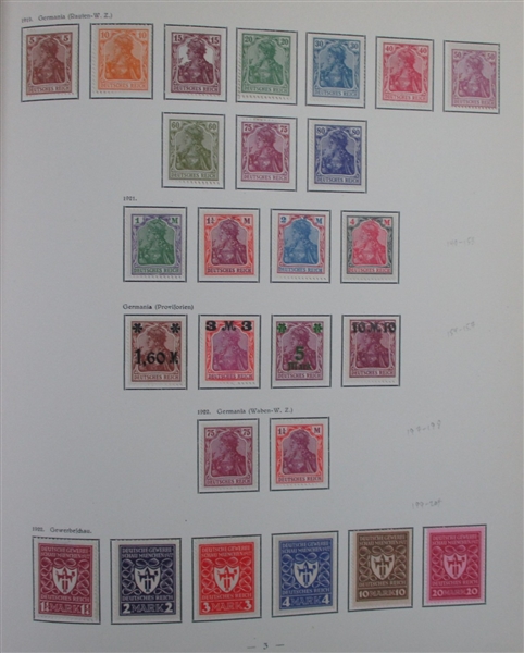 Germany Post WWI Weimar Period Collection and 1948-51 Historical Building Series Study (Est $300-$400)